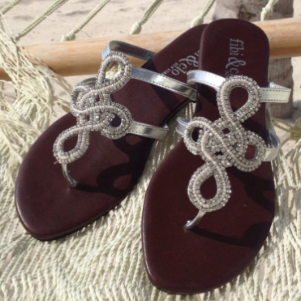 fibi & clo New York Souk Blingy Sandals size 10